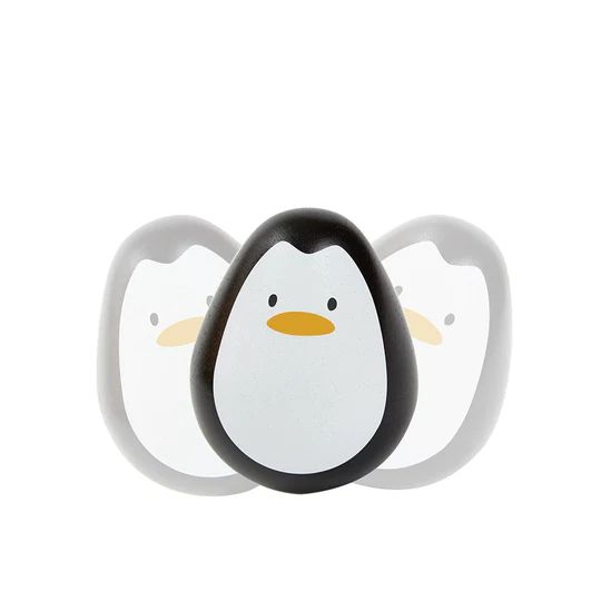 Pingüino tambaleante de madera