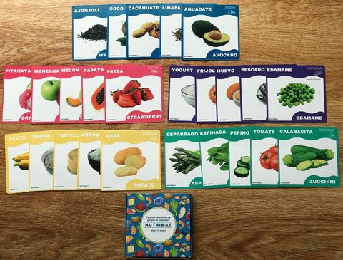 “Tarjetas educativas de grupos de alimentos”