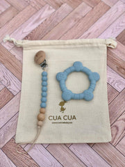 Gift bag " textura" tono azul