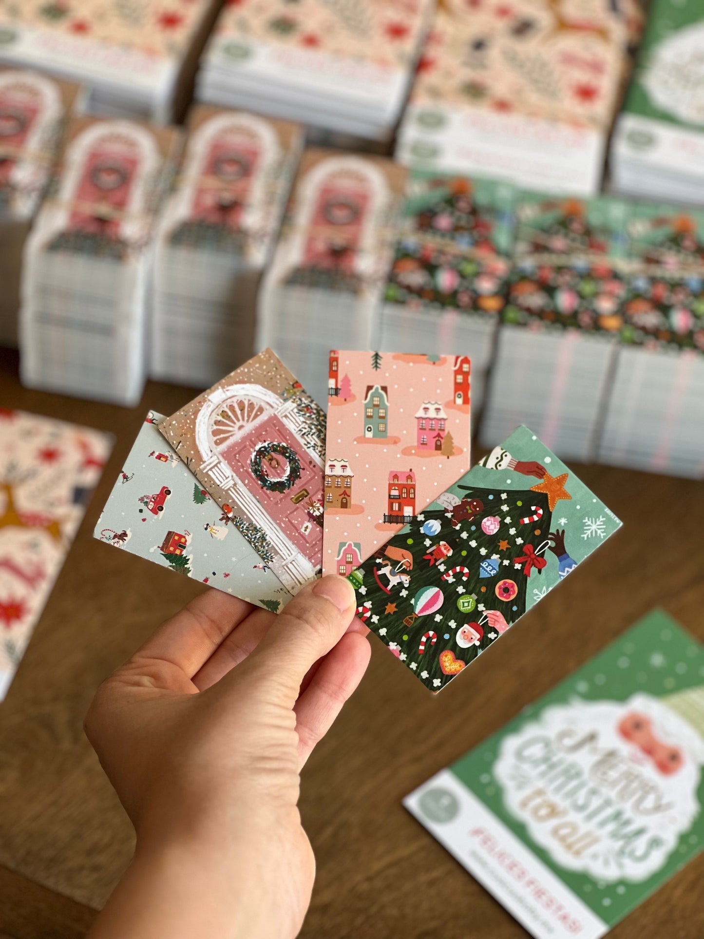 10 tarjetas para regalo (Puerta rosa)