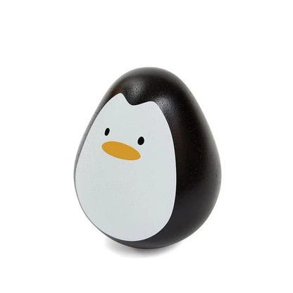 Pingüino tambaleante de madera