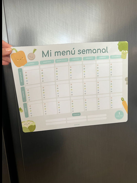 Menú de imán para alimentación complementaria