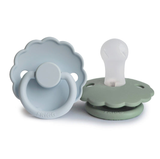 Chupón Frigg Daisy silicone (Powder Blue/Sage)