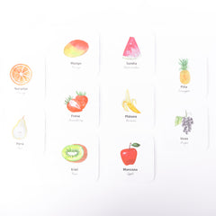 Flashcards a prueba de agua Modelo  “Frutas”