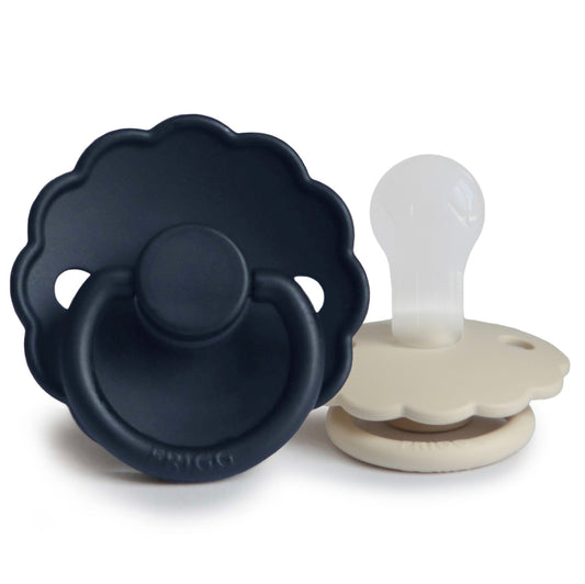 Chupón Frigg Daisy silicone (Dark navy/Sandstone)