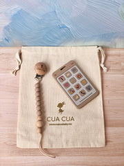 Gift bag “celular” tonos latte