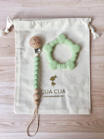 Gift bag "textura"  tono verde