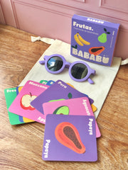 Gift bag de lentes + flaschcards tonos morado