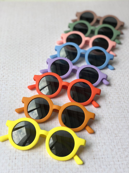 Lentes de sol silicón flexibles con protección UV para bebé y toddler (Varios colores)