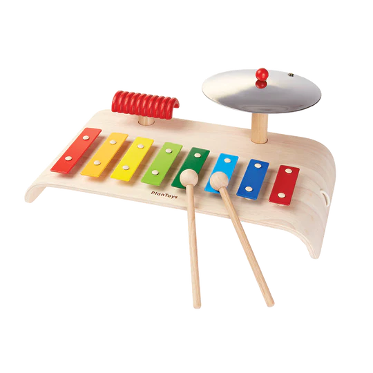 Set de instrumentos musicales de madera