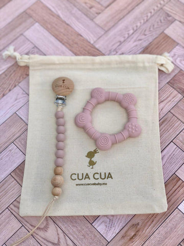 Gift bag "textura" tono rosa
