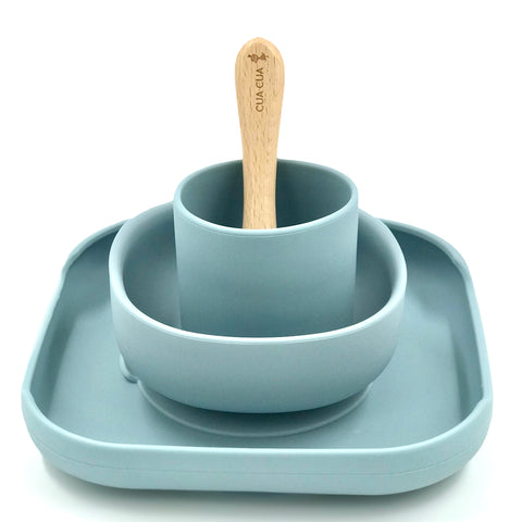 Kit de platos para toddler azul