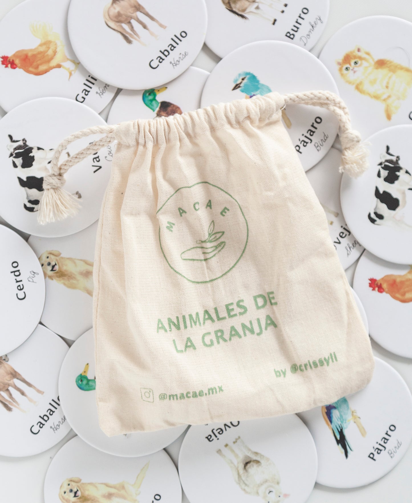 Gift bag Rompecabezas + memoria de animales de granja