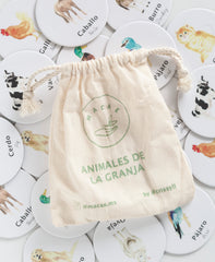 Gift bag Rompecabezas + memoria de animales de granja