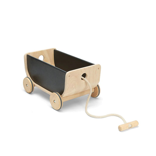 Carrito wagon de madera para jalar